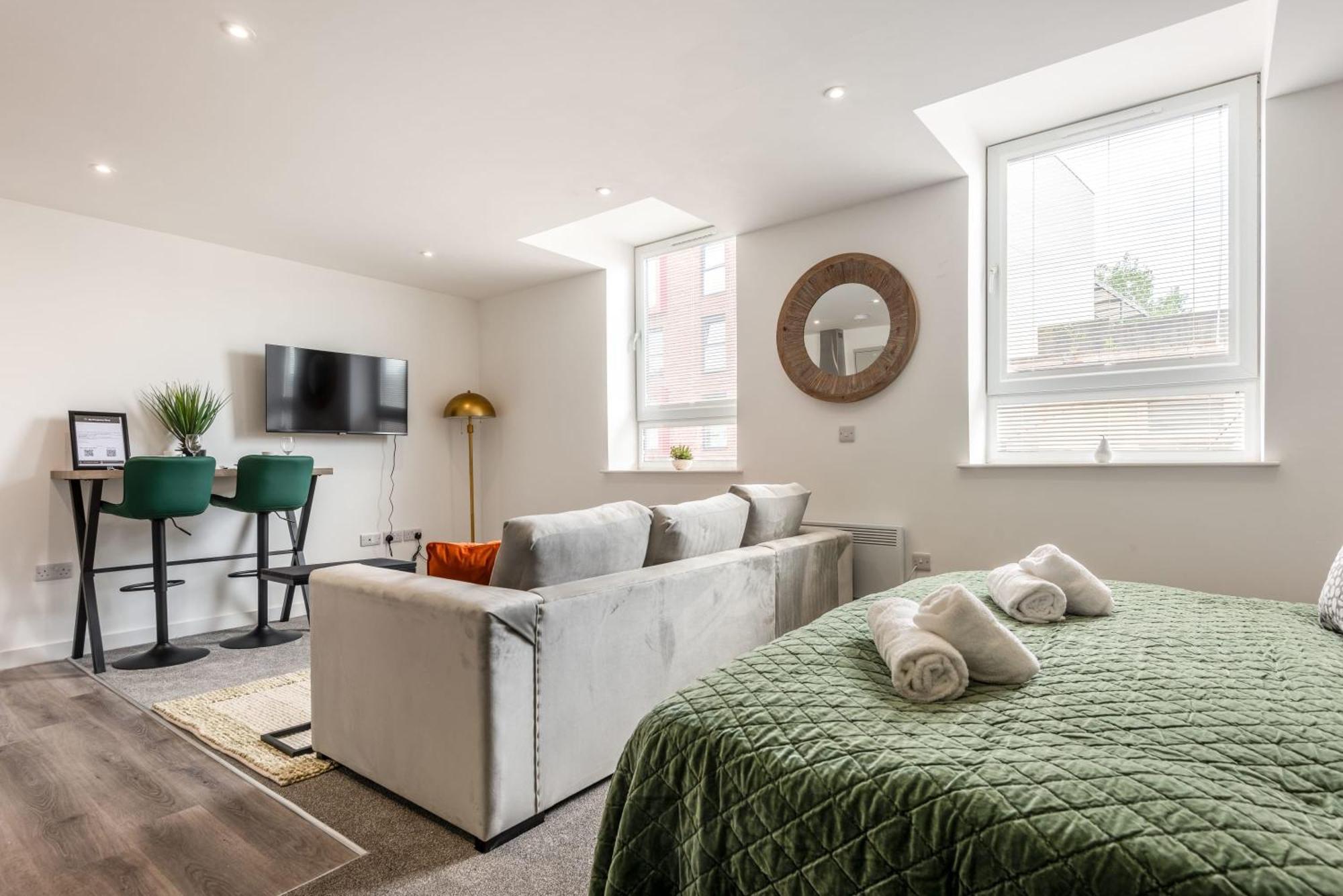Contemporary 1 Bed Central Rotherham Studio المظهر الخارجي الصورة